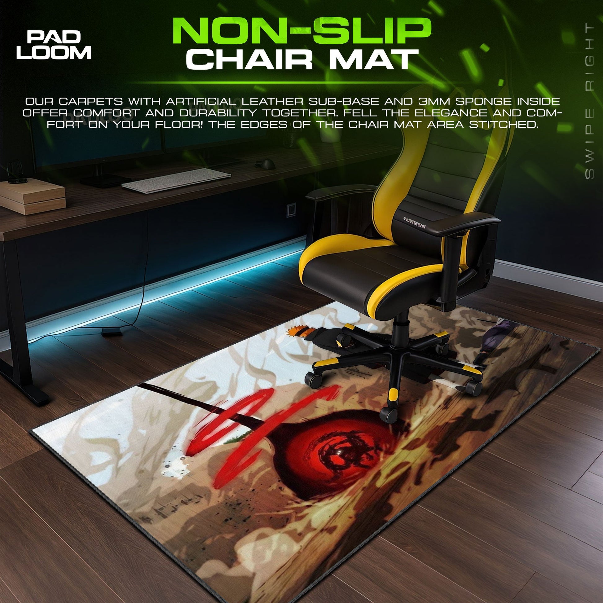 Pain vs Naruto Mouse Pad - Shinobi Clash Anime Desk Mat Padloom