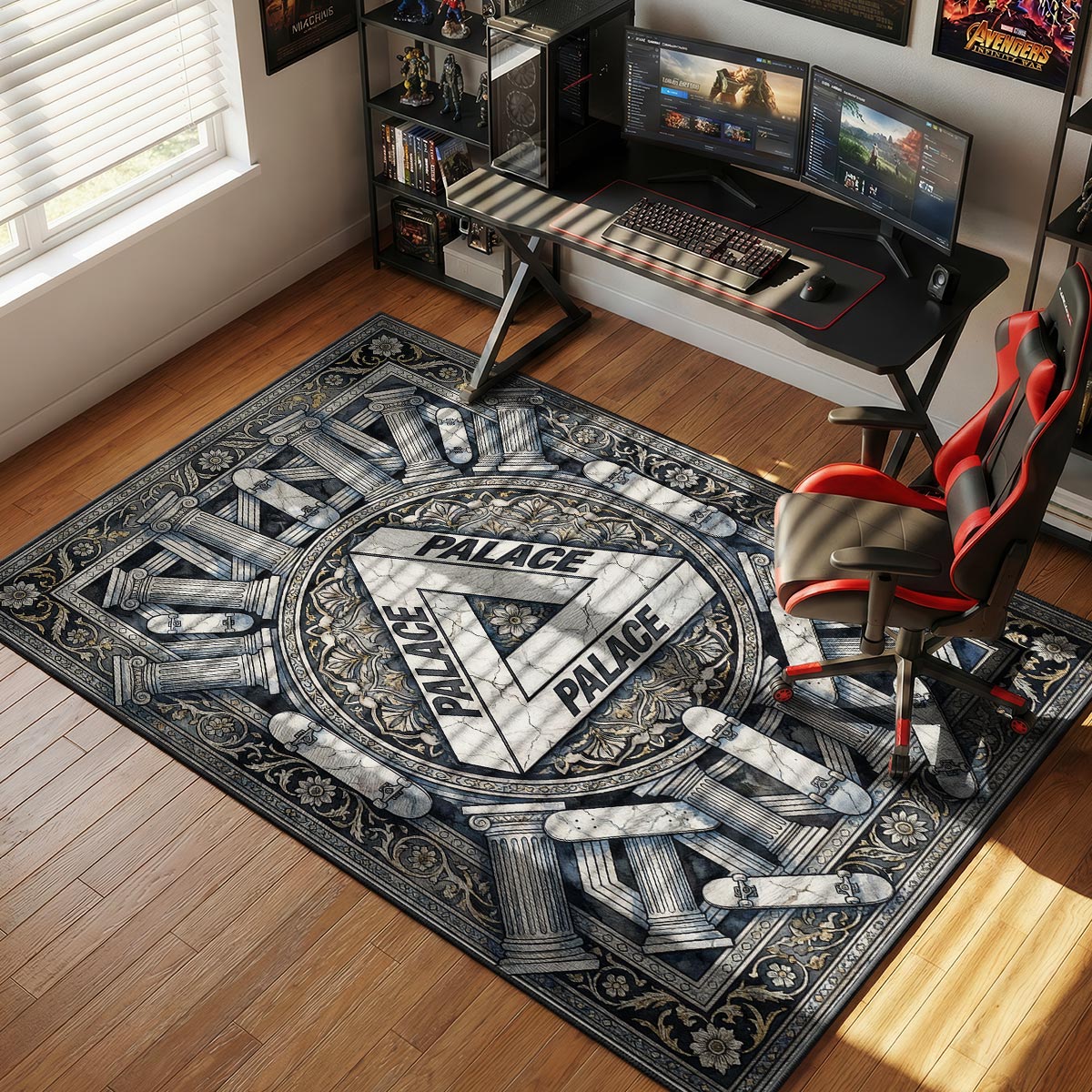 Palace Marble Tri Ferg Streetwear Floor rug — main product view