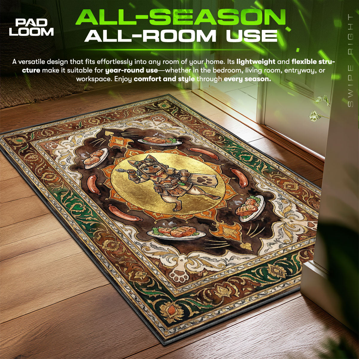 Palico Chef Quest Rug - Monster Hunter Chair Mat