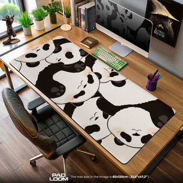 Panda Mouse Pad, Cute Cartoon Animal Desk Mat