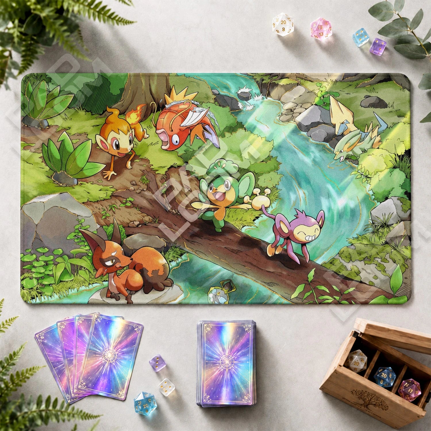Pansage Creek Playmat - Pokemon TCG Mat