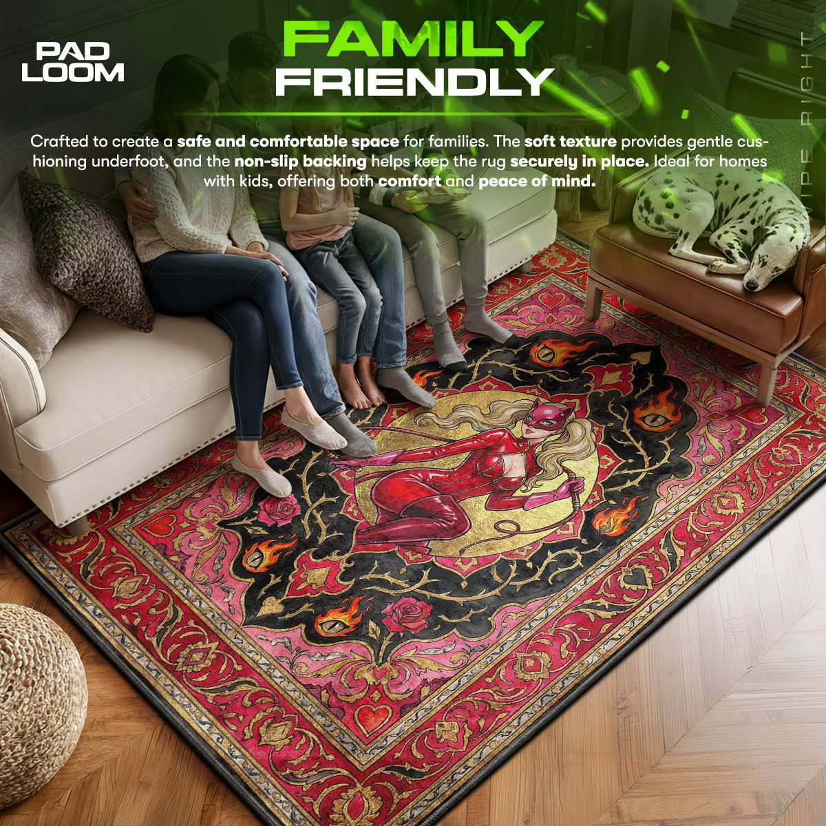 Panther Roter Peitschen-Teppich - Persona 5 Stuhlunterlage