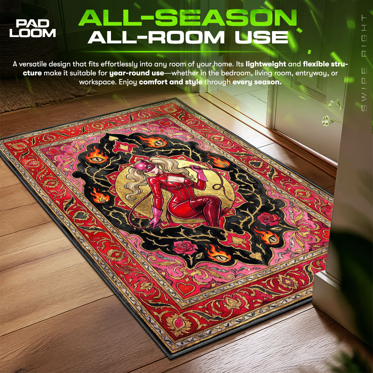 Panther Roter Peitschen-Teppich - Persona 5 Stuhlunterlage