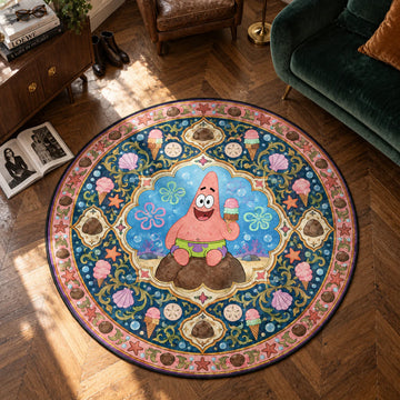 Patrick Snacking Round Rug - SpongeBob Chair Mat