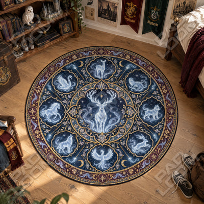 Patronus Medallion Round Rug - Harry Potter Chair Mat