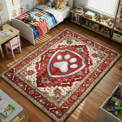 PAW Patrol Badge Rug — Kids Bedroom Playroom Rug