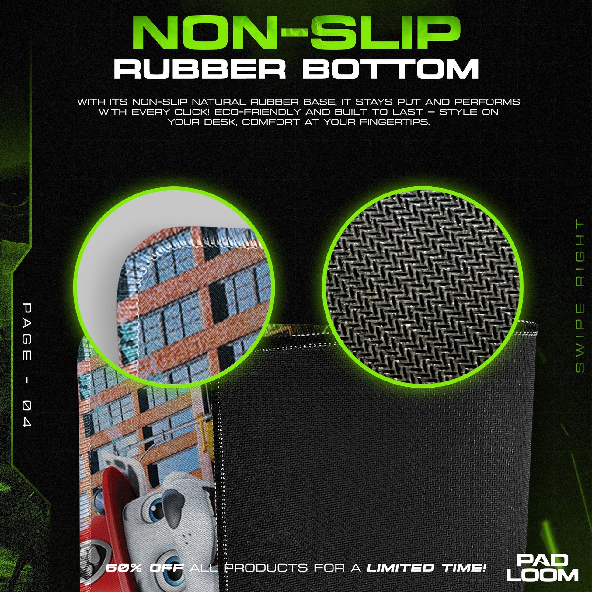 Paw Patrol City Rescue Mouse Pad - Adventure Kids Desk Mat Padloom