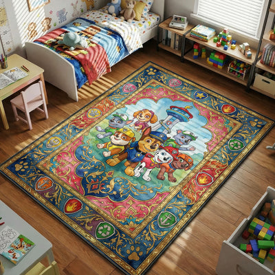 PAW Patrol Team Bright Rug — Kids Bedroom Playroom Rug