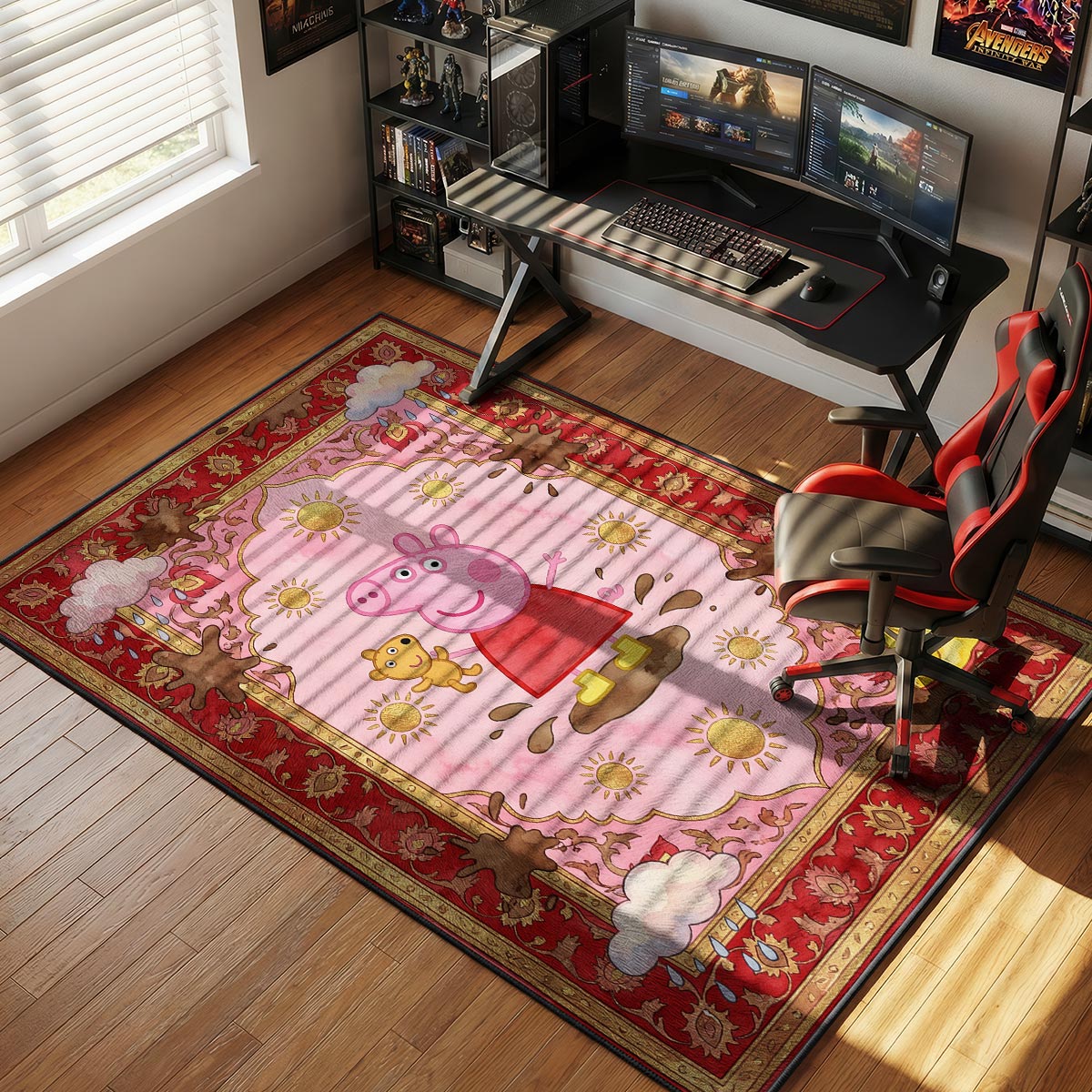Peppa Pig Muddy Puddles Kids Floor Ma rug — main product view