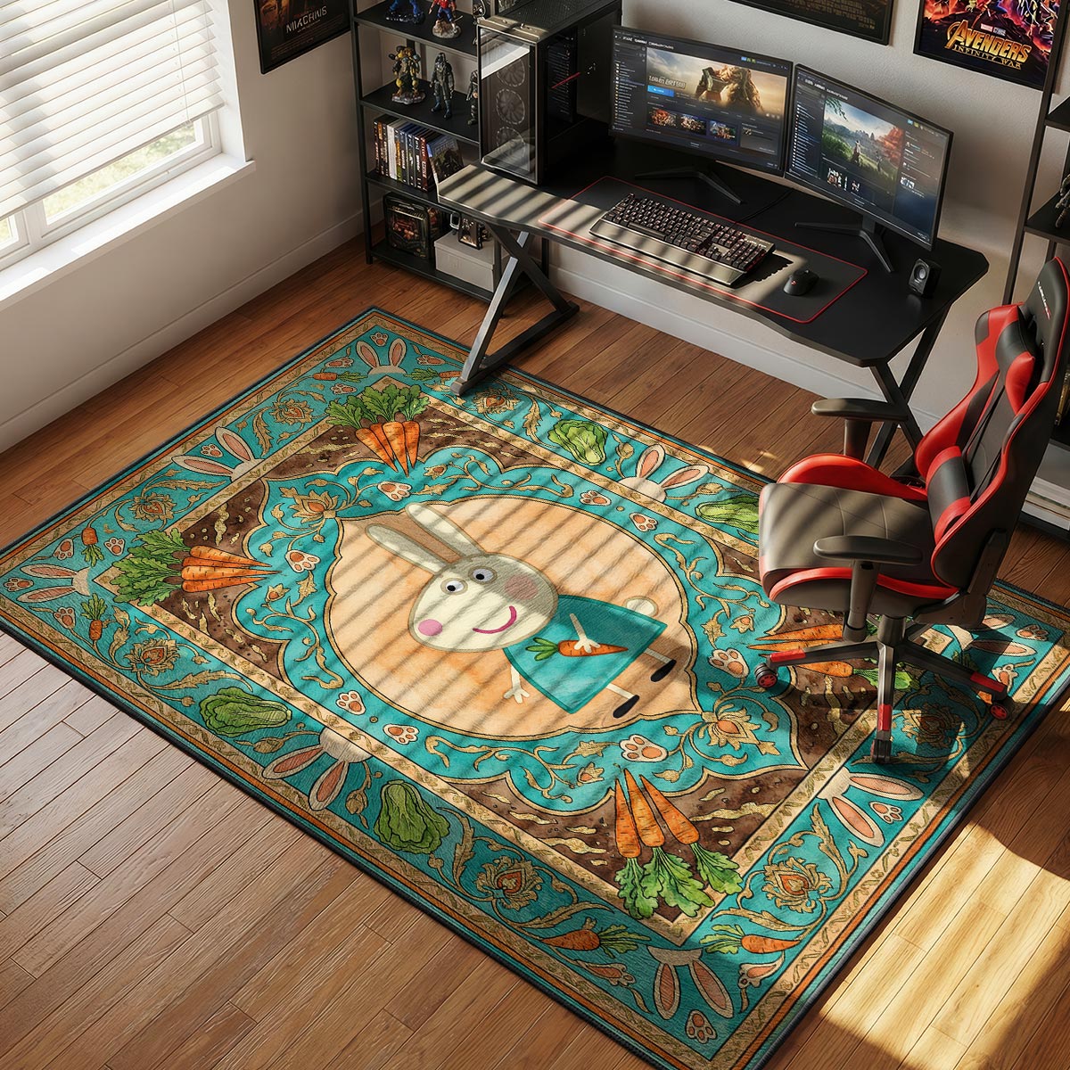 Rebecca Rabbit Garden Kids rug — main product view