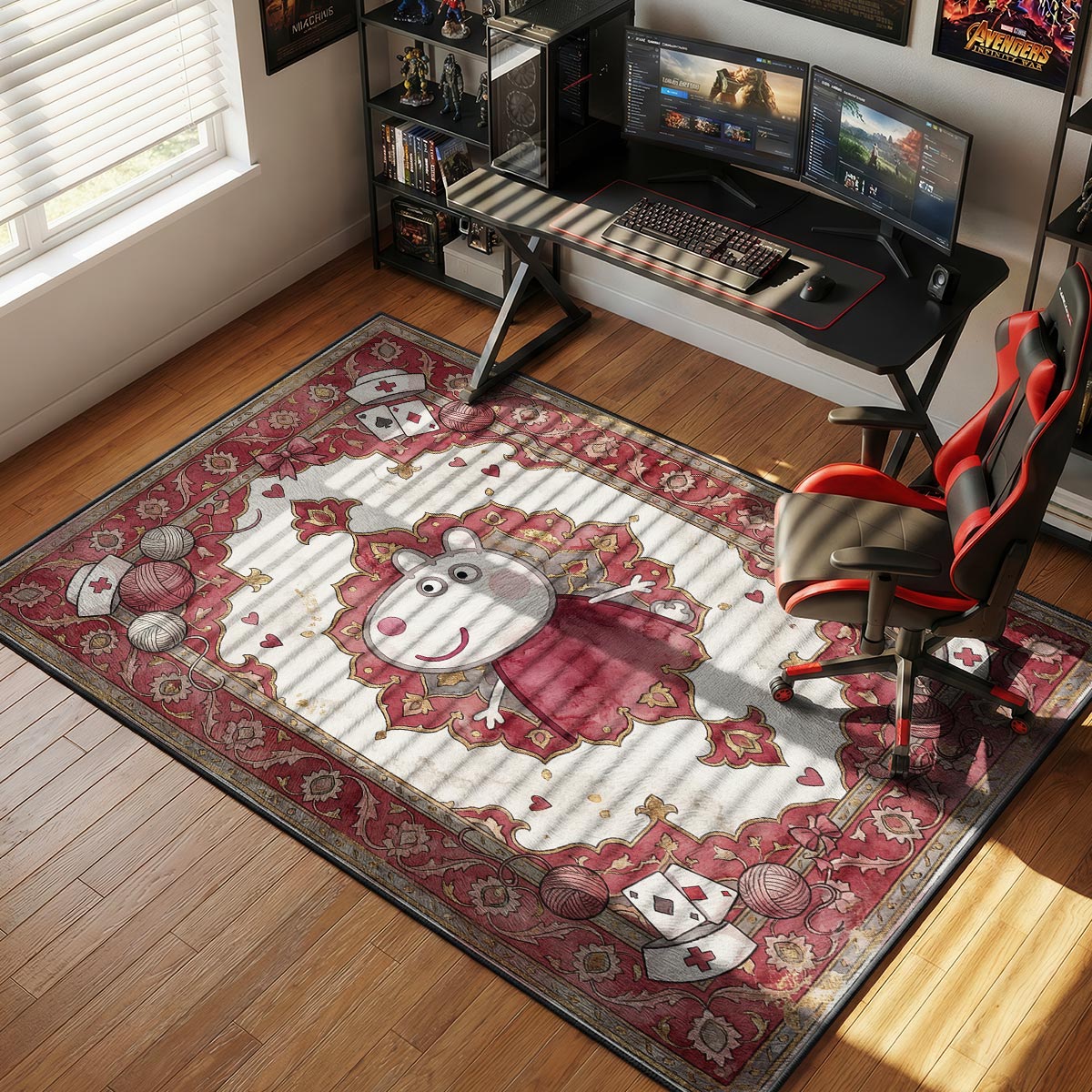 Peppa Pig Pink Kids rug — main product view