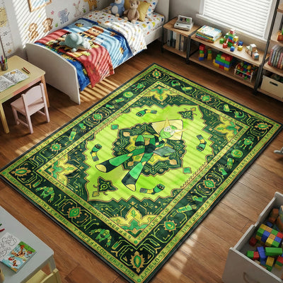 Peridot Tech Rug — Steven Universe Cartoon Area Rug