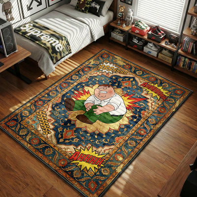 Peter Griffin Hurt Knee Rug - Family Guy Room Mat