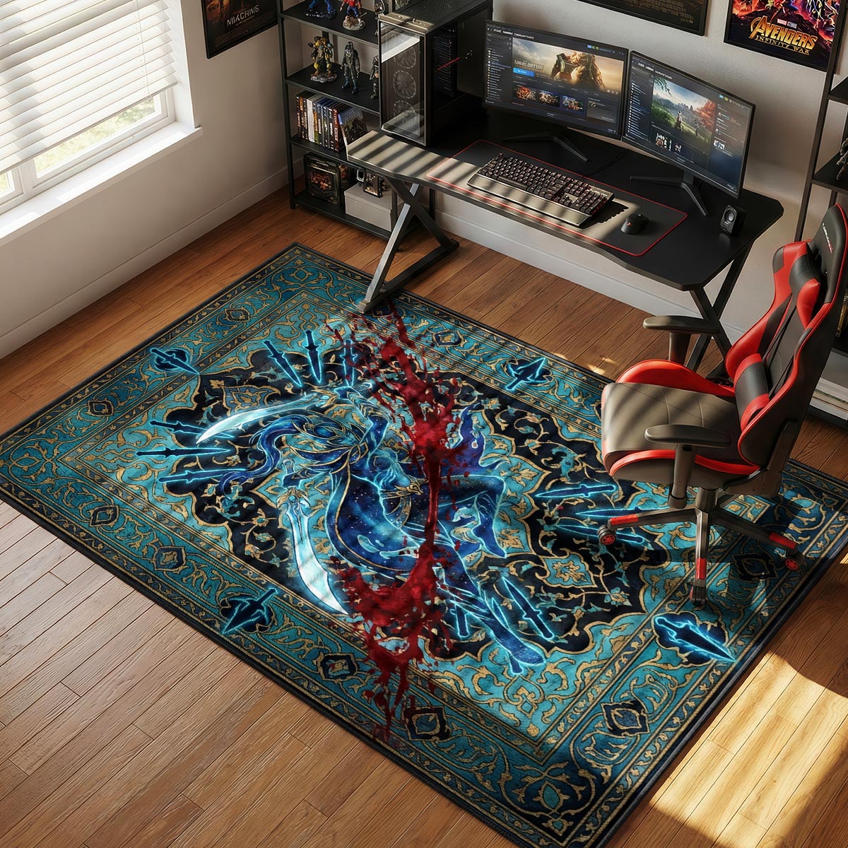 Phantom Assassin Critical Strike Rug - Dota 2 Chair Mat