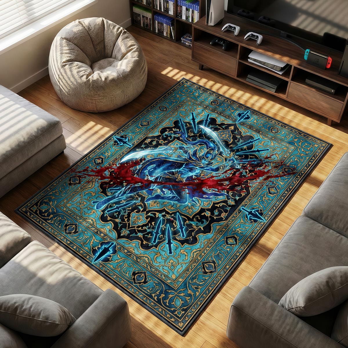 Phantom Assassin Critical Strike Rug - Dota 2 Chair Mat