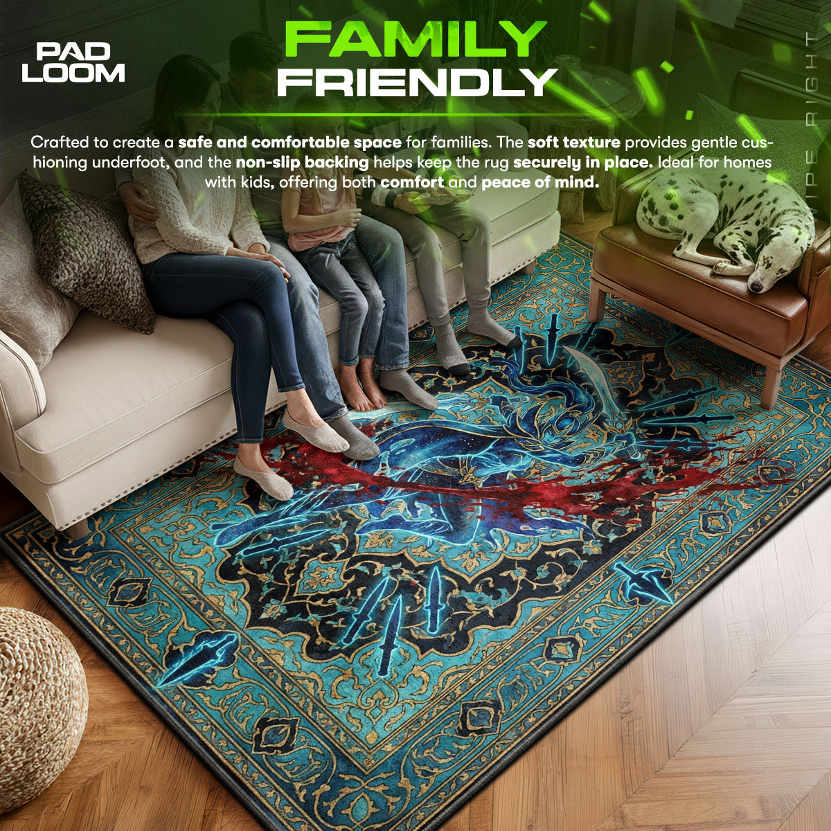 Phantom Assassin Critical Strike Rug - Dota 2 Chair Mat