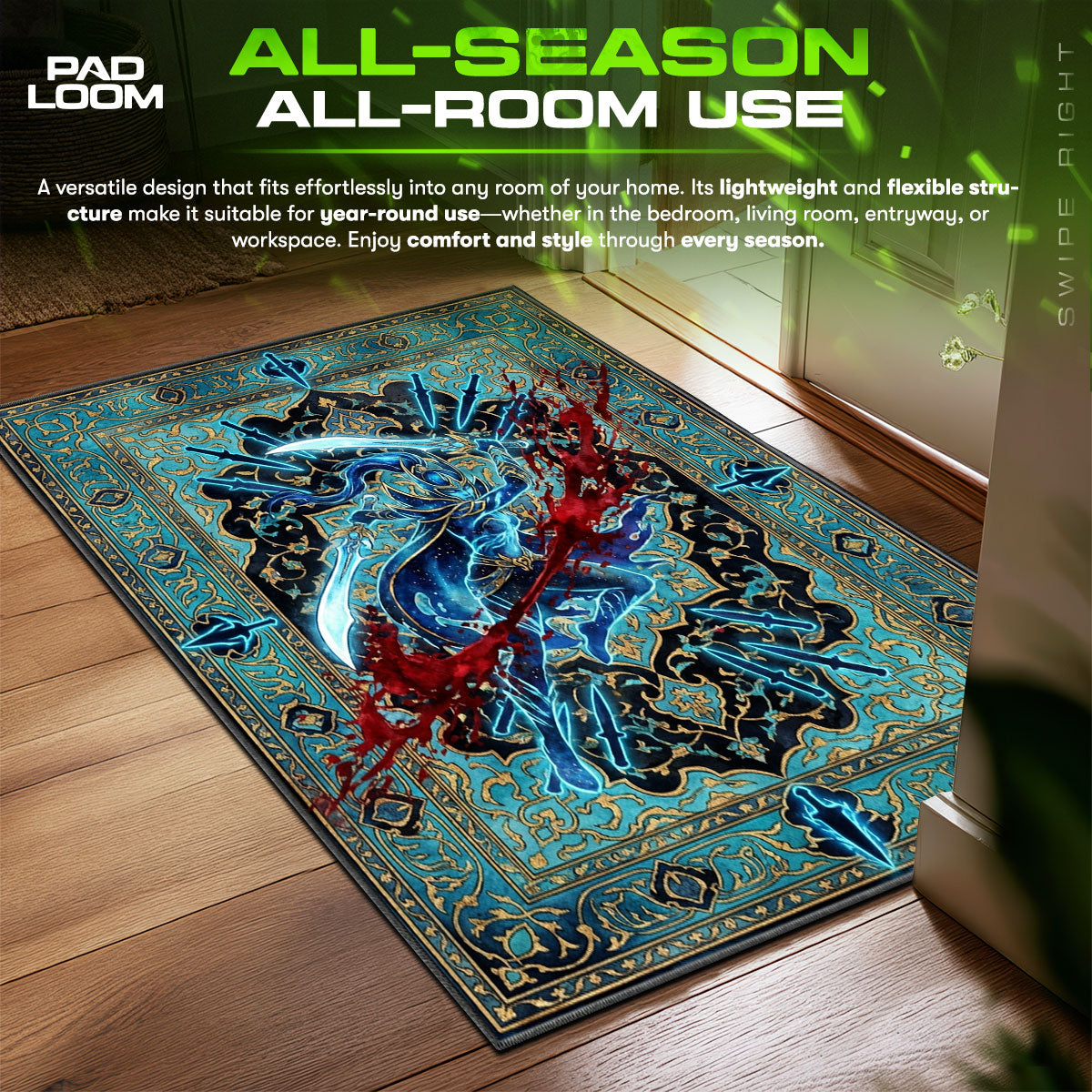Phantom Assassin Critical Strike Rug - Dota 2 Chair Mat