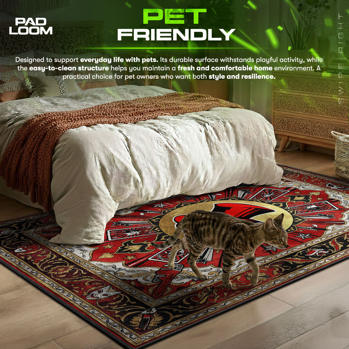 Phantom Thieves Logo Calling Card Rug - Persona 5 Chair Mat