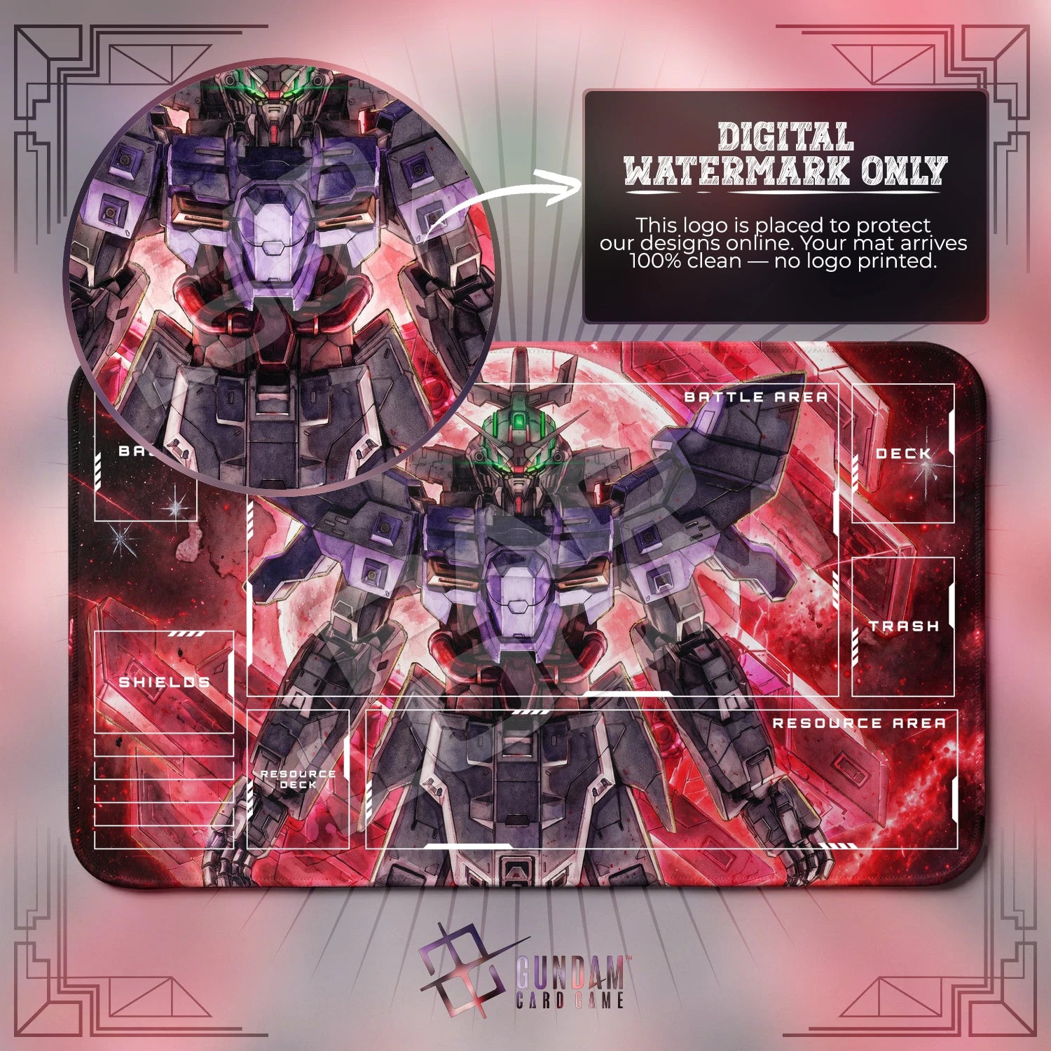 Pharact Eclipse Playmat - Gundam TCG Card Game Mat