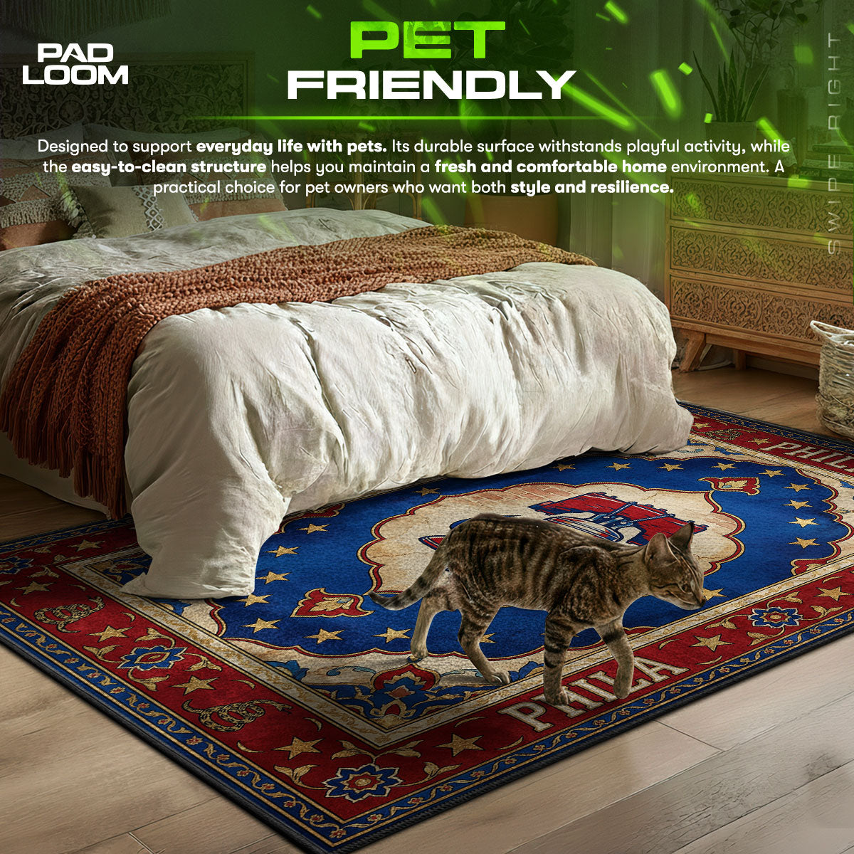 Phila Liberty Bell Crest Rug - Streetwear Floor Mat