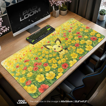 Pichu Buttercup Bloom Mouse Pad - Pokémon Desk Mat