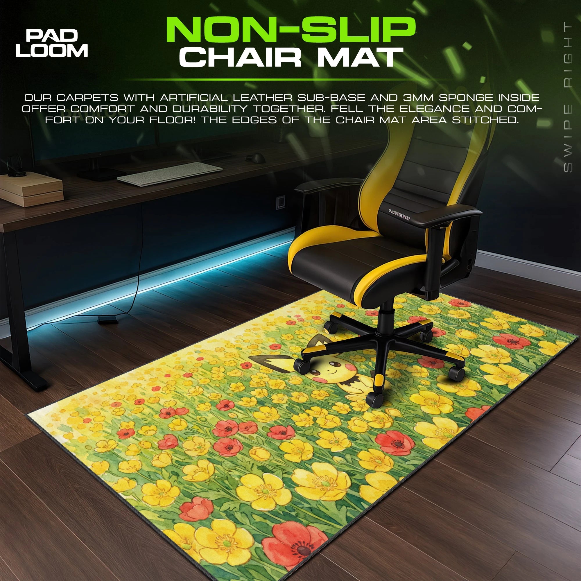 Pichu Buttercup Bloom Mouse Pad - Pokémon Desk Mat