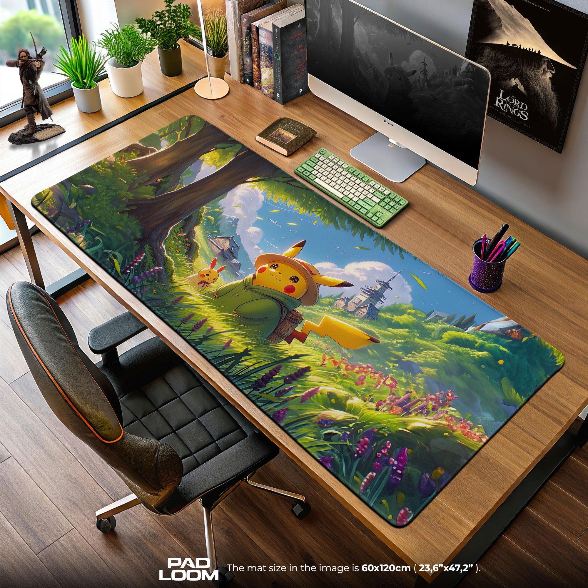 Pikachu Adventure Mouse Pad, Pokémon Gaming Desk Mat