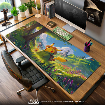 Pikachu Adventure Mouse Pad, Pokémon Gaming Desk Mat