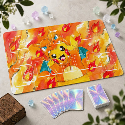Pikachu Charizard Playmat - Pokemon TCG