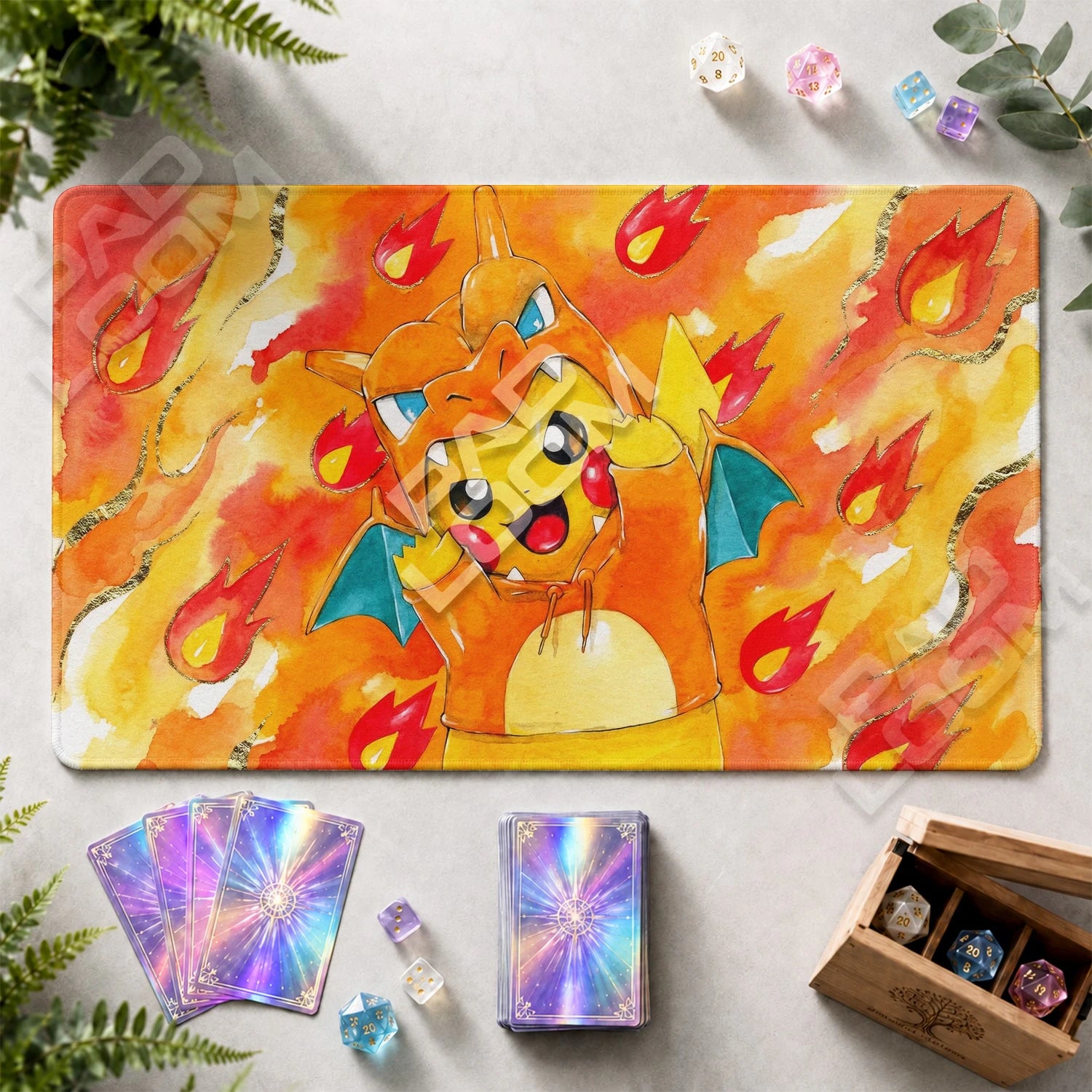Pikachu Charizard Playmat - Pokemon TCG - view 2