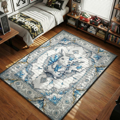 Pikachu Crystal Relic Rug - Luxury Anime Floor Mat