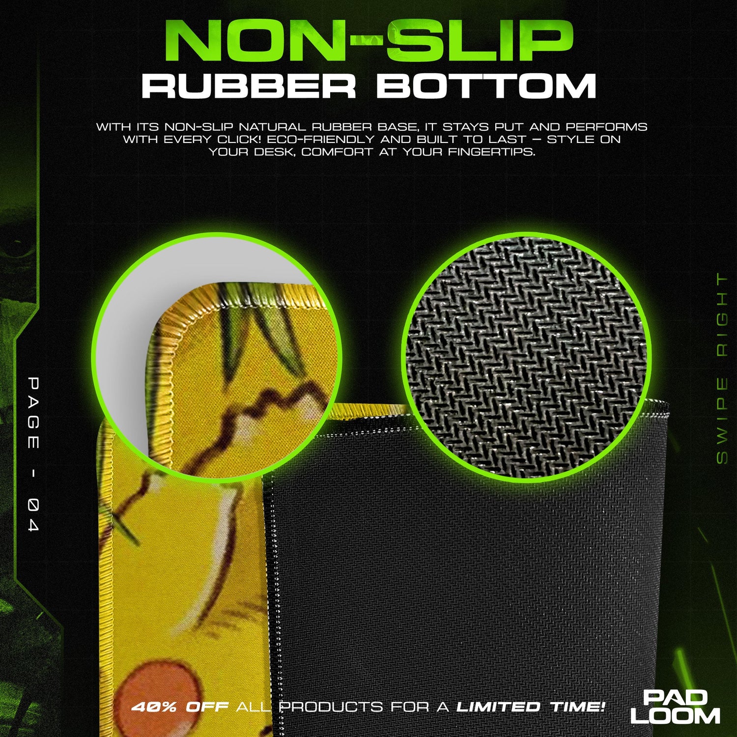 Pikachu Field Play Mouse Pad, Pokémon Gaming Desk Mat Padloom