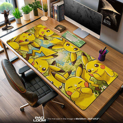 Pikachu Field Play Mauspad, Pokémon Gaming Schreibtischmatte
