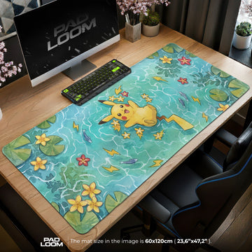 Pikachu Lily Pond Mouse Pad - Pokemon Desk Mat