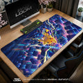 Pikachu Neon City Bolt Mouse Pad – gaming desk mat by Padloom