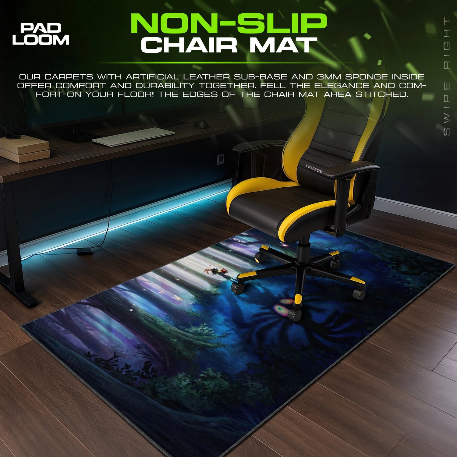 Pikachu Prism Burst Mouse Pad - Pokemon Desk Mat