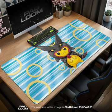 Pikachu Rayquaza Poncho Mouse Pad - Pokemon Desk Mat