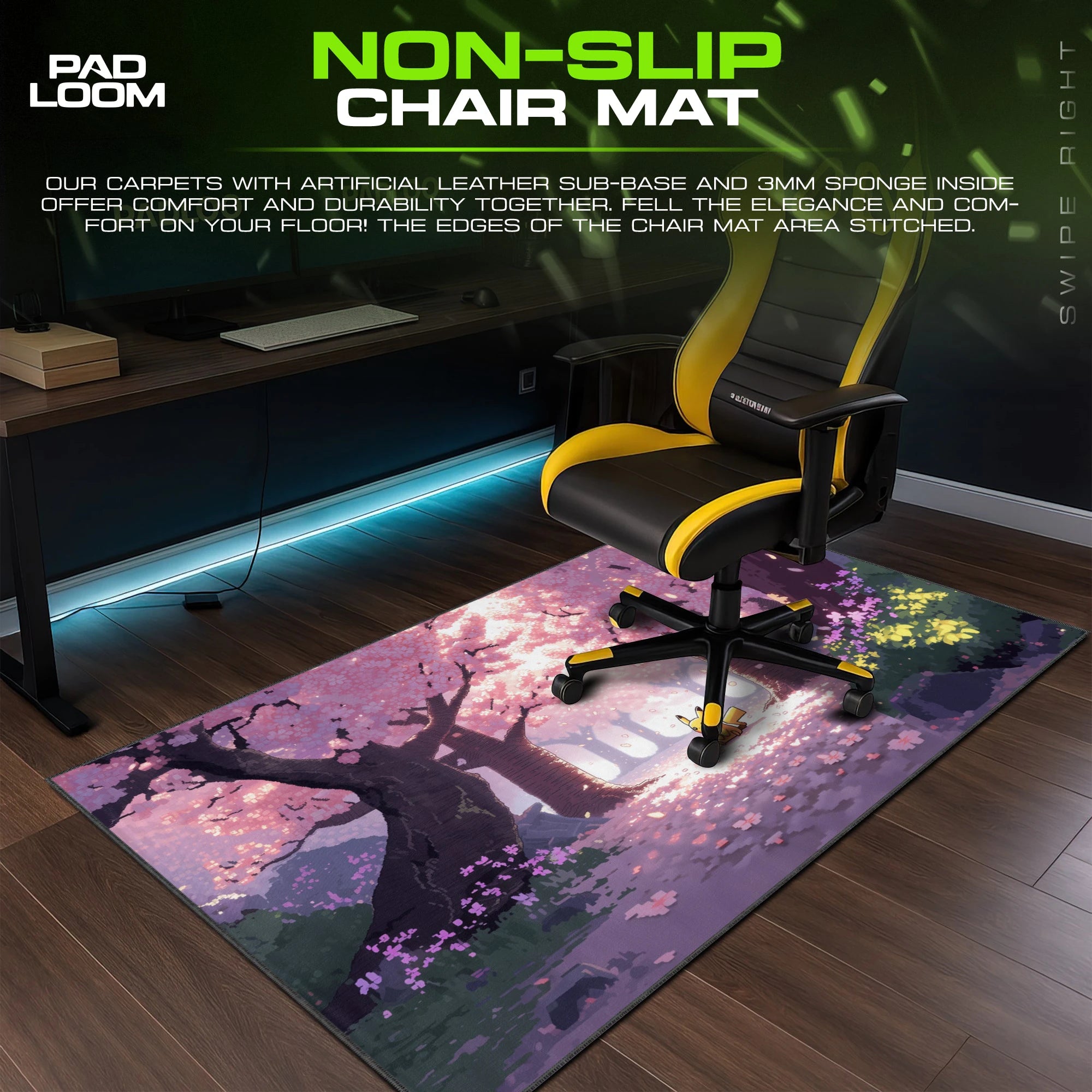 Pikachu Sakura Pixel Mouse Pad - Pokémon Desk Mat