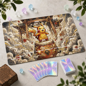 Pikachu Shrine Playmat - Pokemon TCG Mat