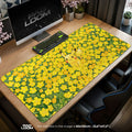 Pikachu Sunflower Patch Mouse Pad – gaming desk mat by Padloom