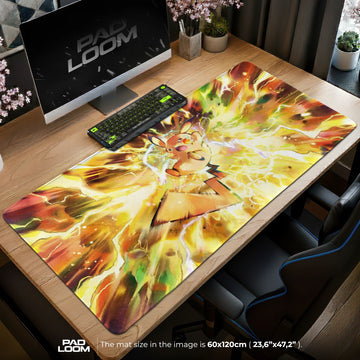 Pikachu Thunder Burst Mouse Pad - Pokemon Desk Mat