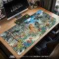 Pine Court Lion Mouse Pad – gaming desk mat by Padloom