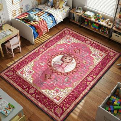 Pink Ballerina Ballet Rug - Kids Floor Mat