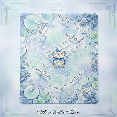 Piplup Frost Playmat - 2 Player Pokemon TCG Mat
