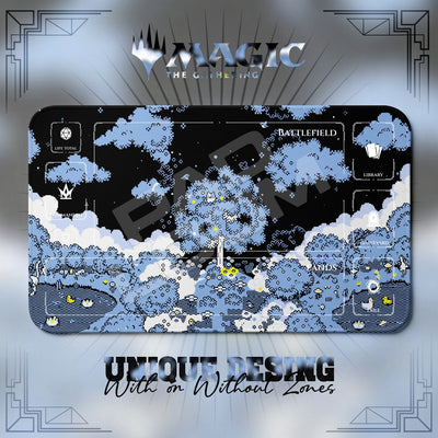 Pixel Garden Midnight Playmat - MTG Magic Mat