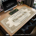 Platform 9 3-4 Mouse Pad - Hogwarts Express Desk Mat Padloom