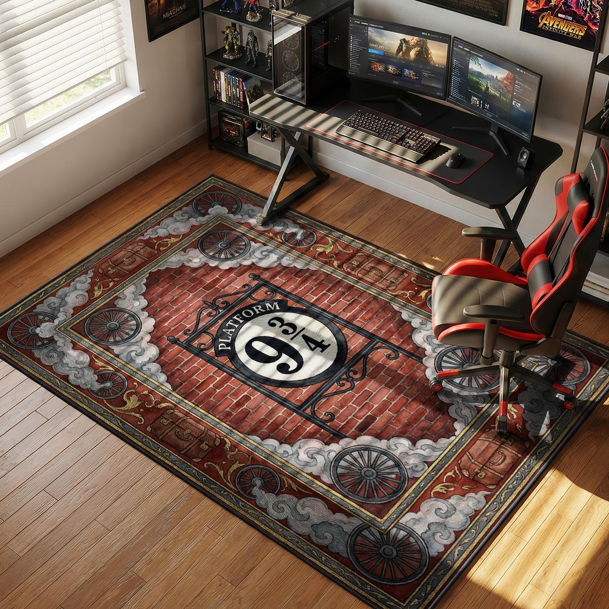 Platform 3/4 Train Harry Potter Room rug — main product view