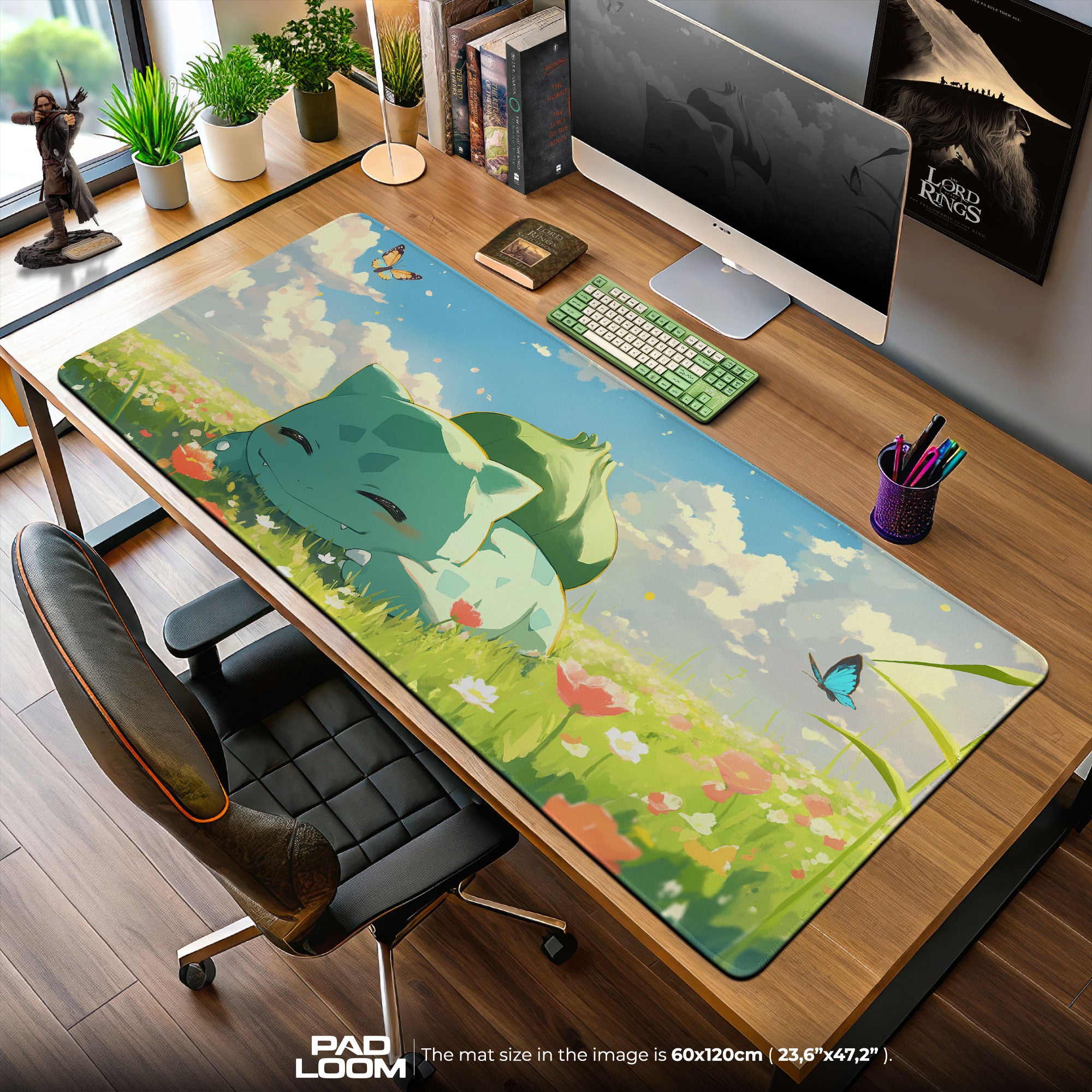 Pokémon Bulbasaur Meadow Nap Mouse Pad, Gamer Desk Mat