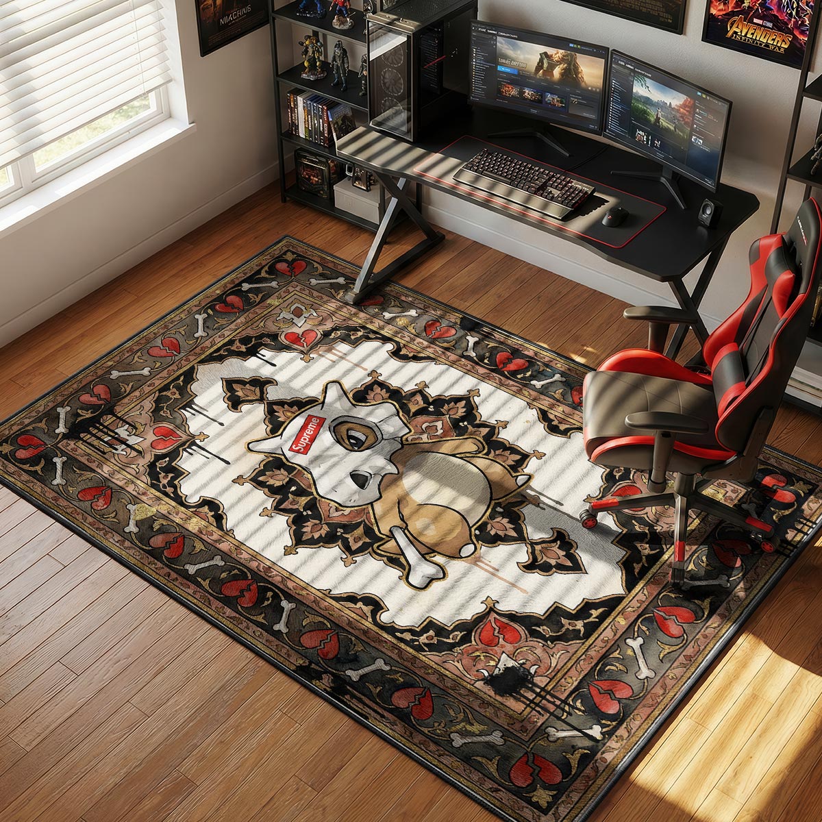 Cubone Supreme Hypebeast Floor rug — main product view
