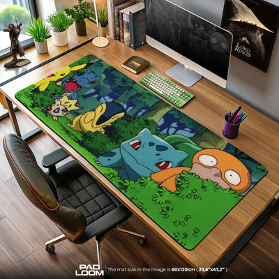 Pokemon Forest Friends Mauspad, Anime Gamer Schreibtischmatte